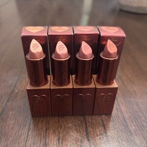 NEW Too Faced cream lipstick set of 4 NIB lipsticks